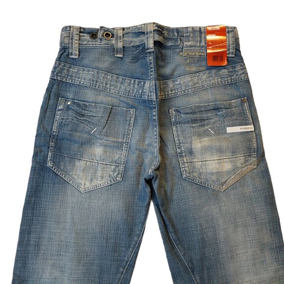 G-Star Raw RADAR SLACKS New Envil Denim Trash Wash Wide Leg Jeans Sz 31 x 34 NWT - Picture 10 of 11